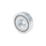 Neodymium pot magnet Ø16x4,5 mm with countersunk hole Ø3,5 mm